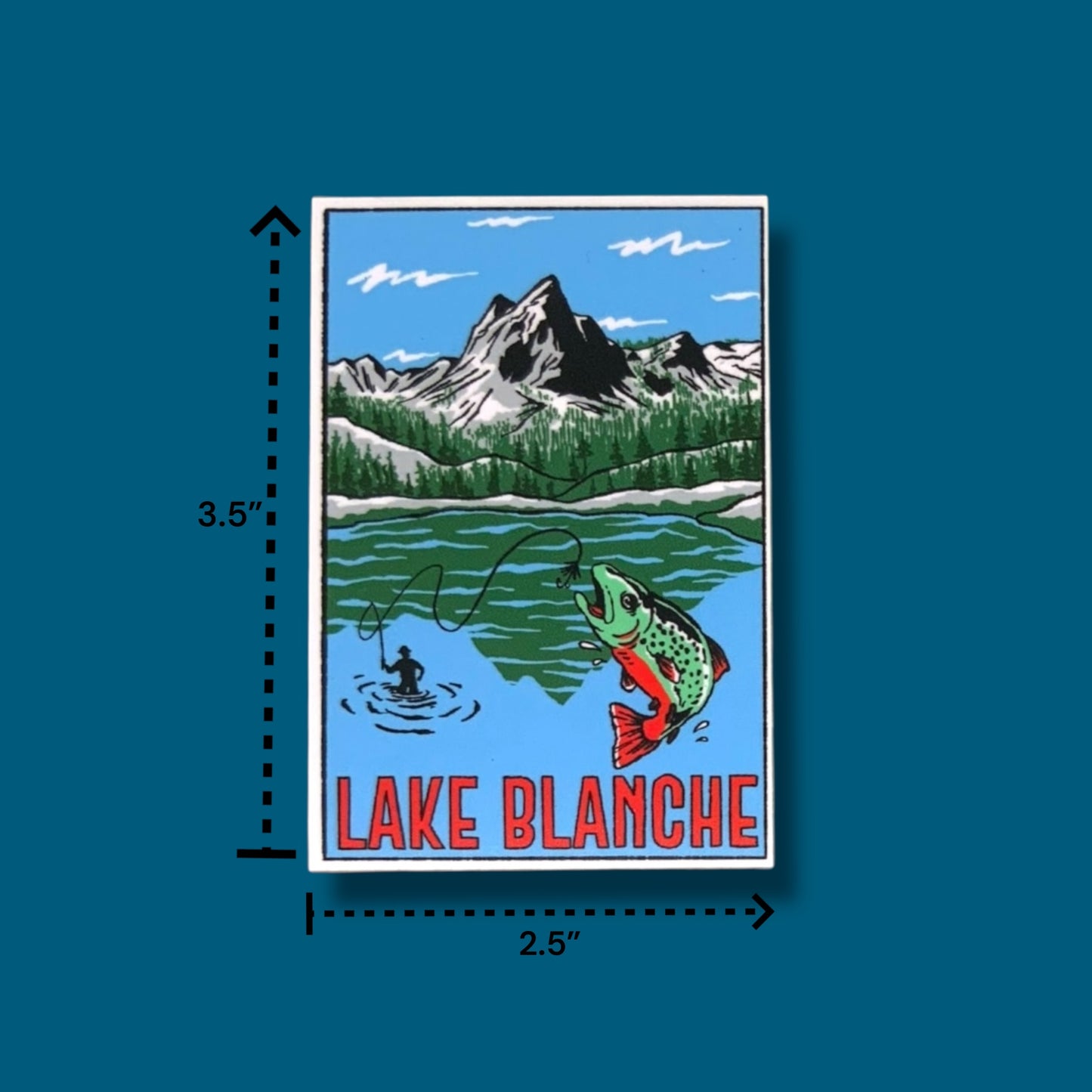 Lake Blanche Fishing Sticker