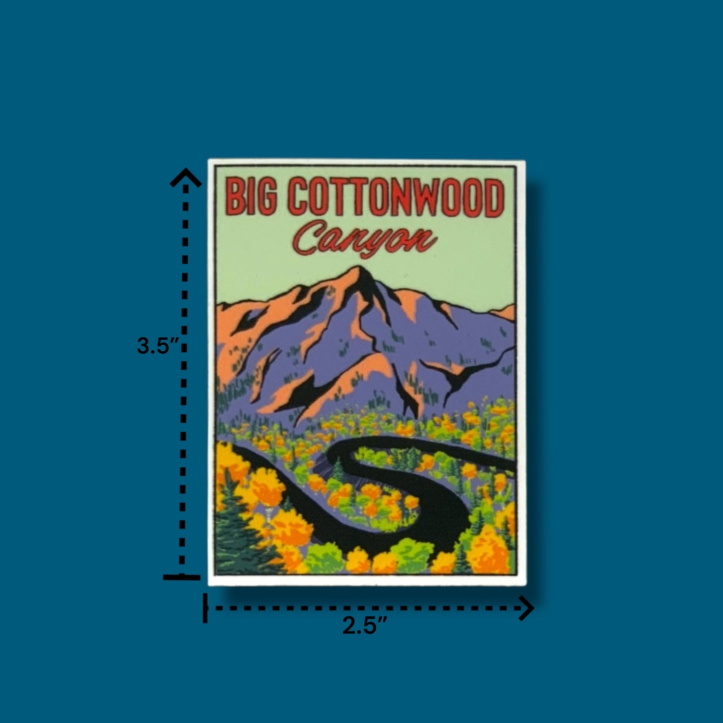 Big Cottonwood Canyon S Curve Stickers