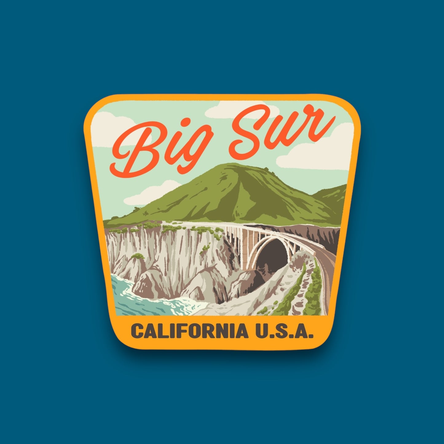 Big Sur California Bridge Sticker