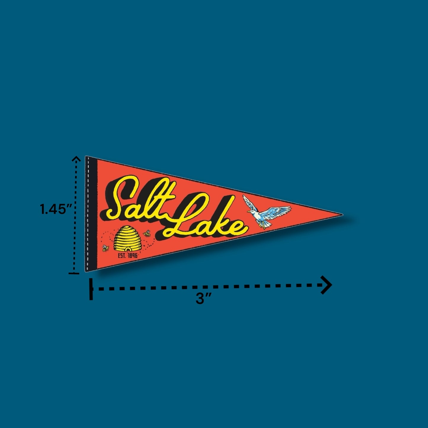 Salt Lake Pennant Sticker