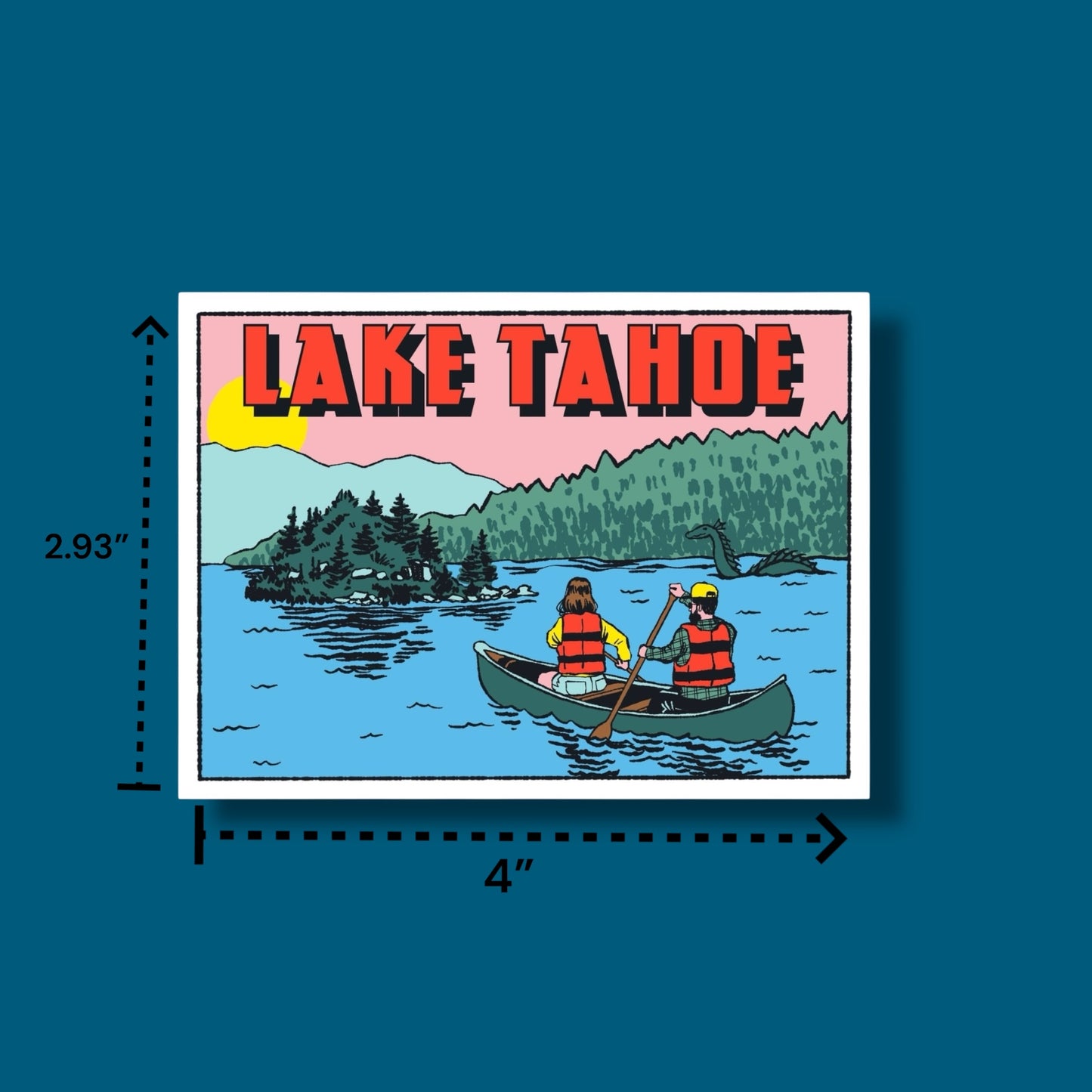 Lake Tahoe Nessie Sticker