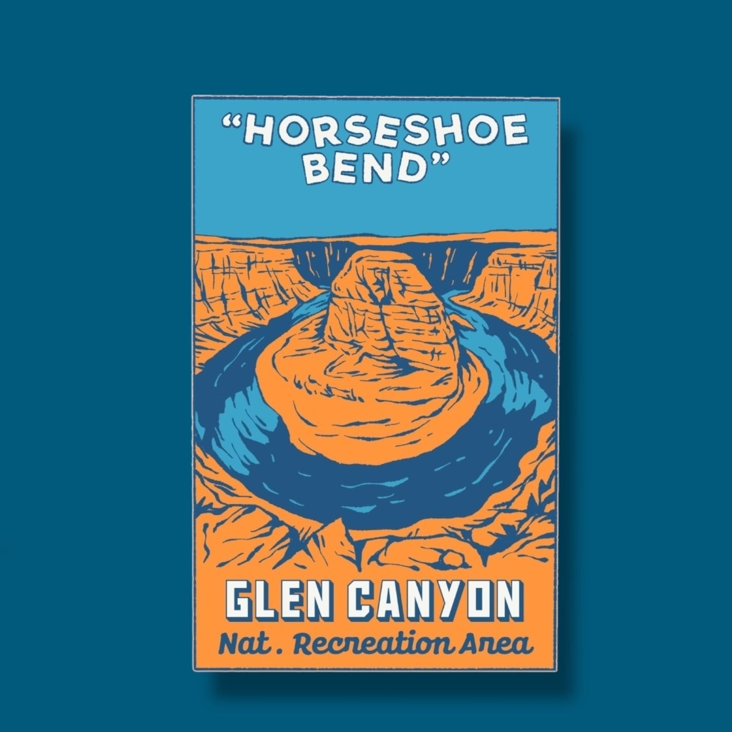 Horseshoe Bend Glen Canyon Sticker