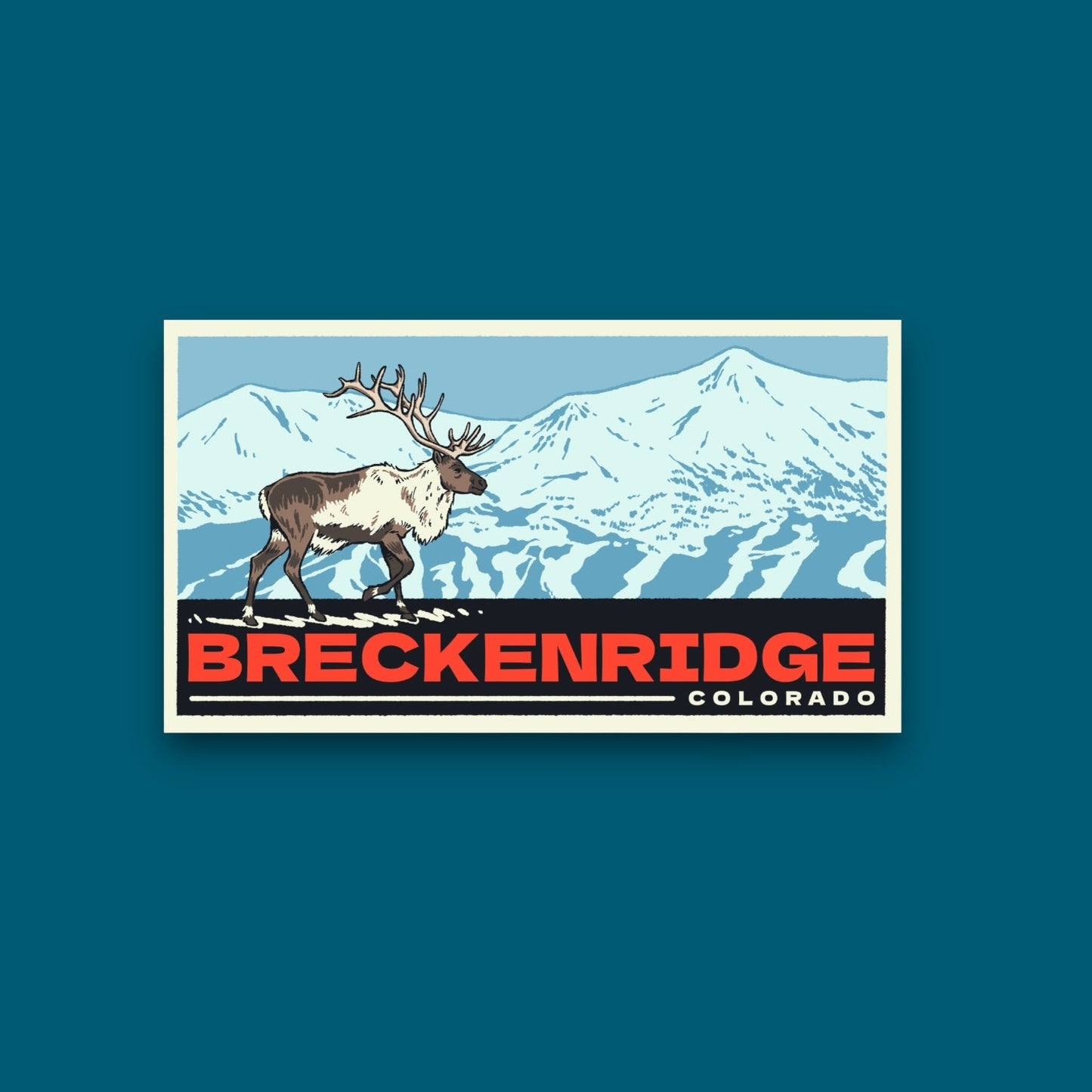 Breckenridge Elk Sticker