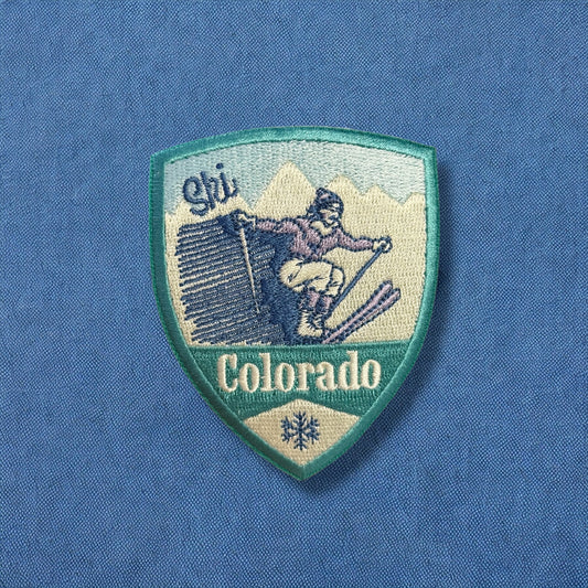 Ski Girl Colorado Patch