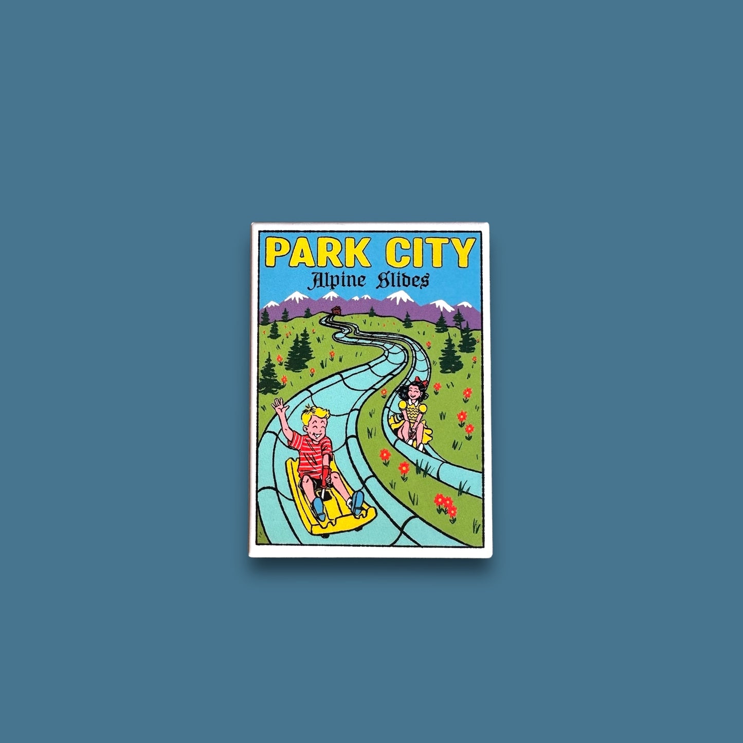 Park City Alpine Slide Fridge Magnet