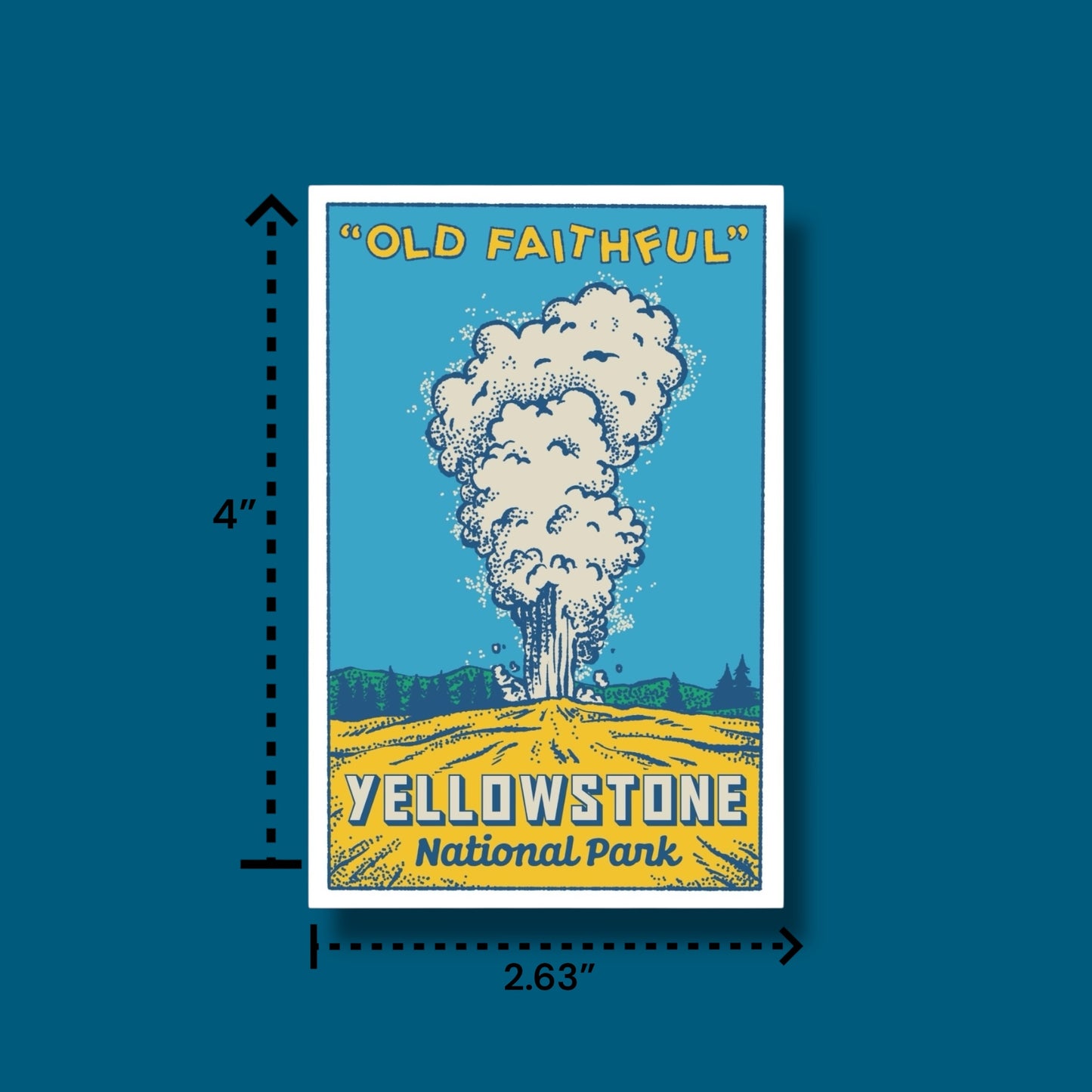 Old Faithful Yellowstone Sticker