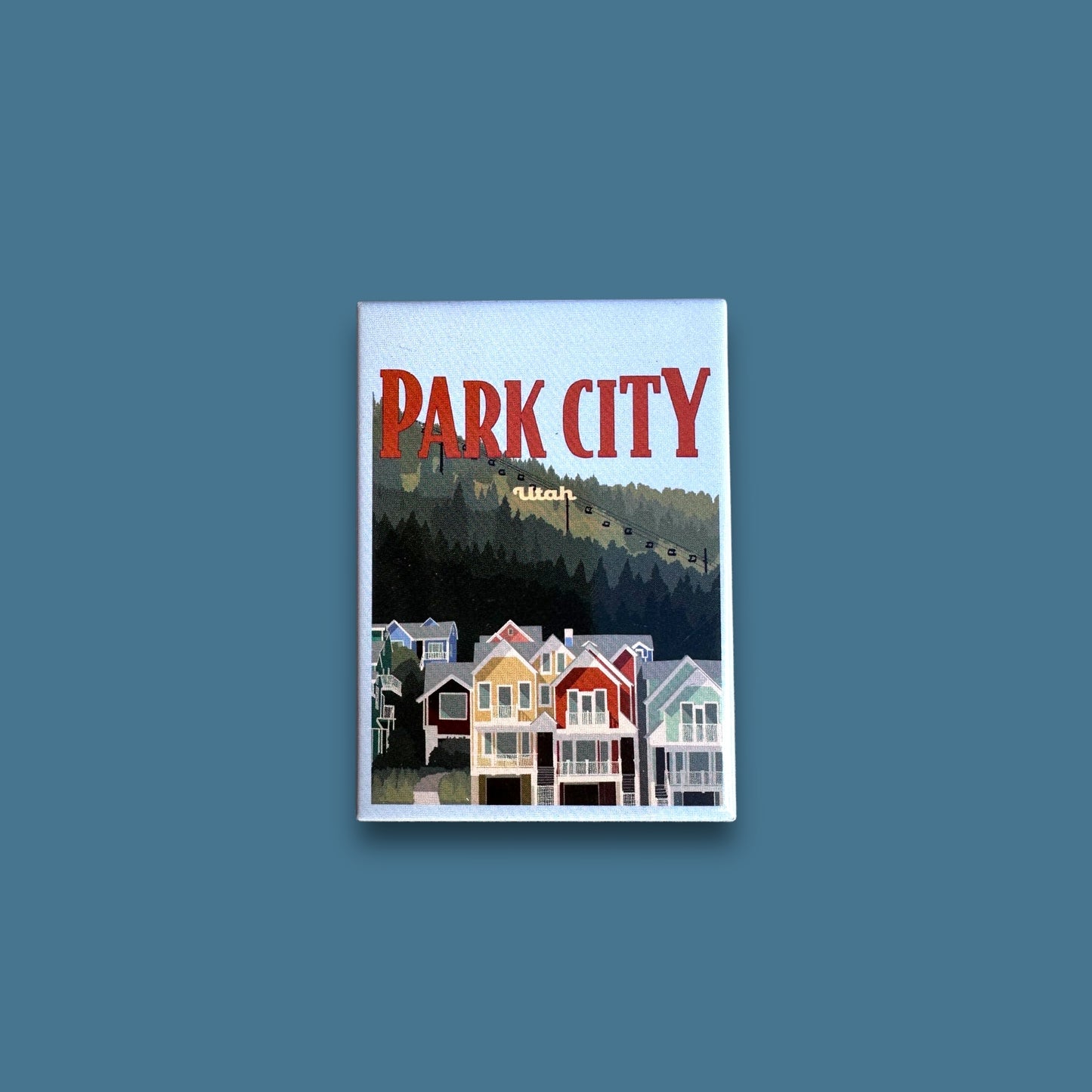 Park City Poster Fridge Magnet