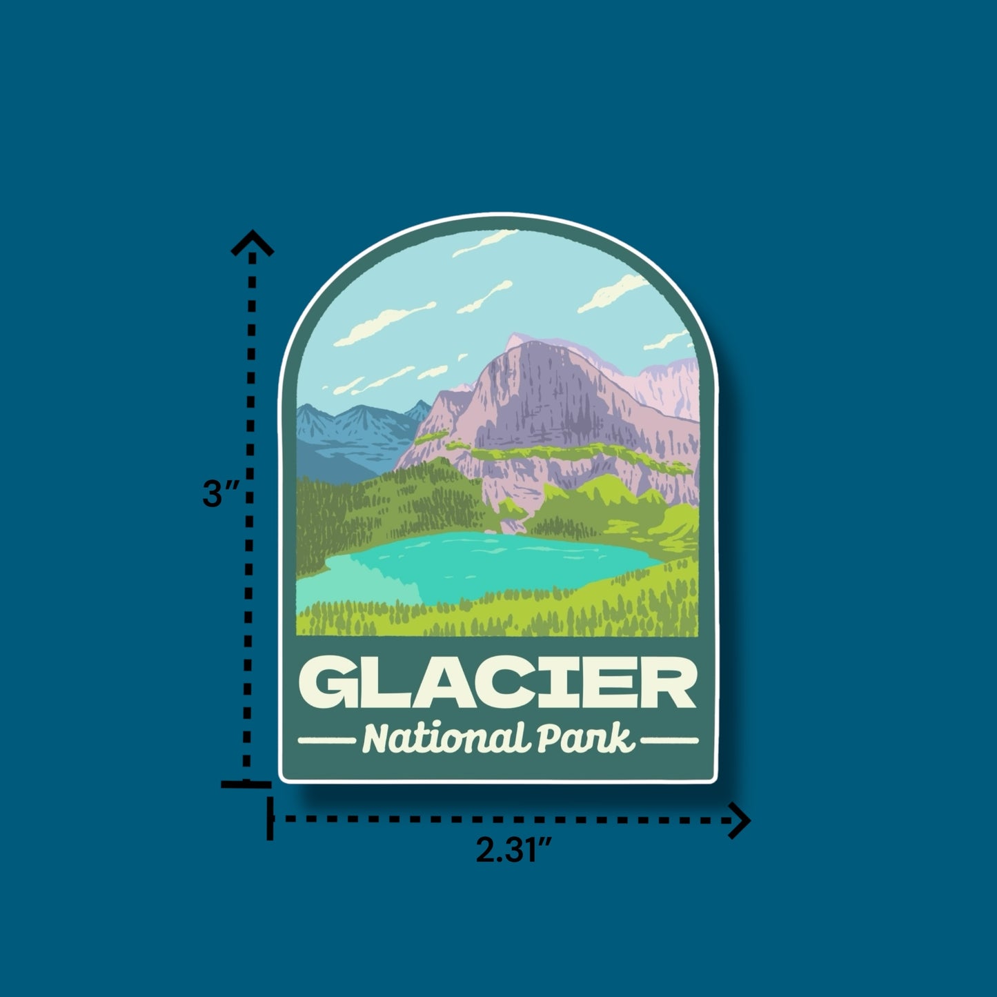 Glacier National Park Arch Sticker