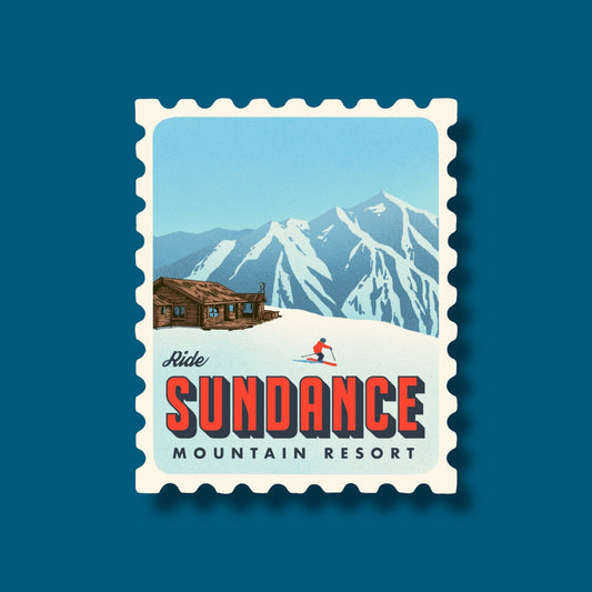 Sundance Utah Stamp Sticker (Pack of 12)