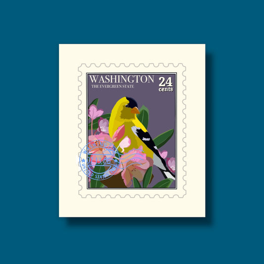 Washington State Bird Stamp Sticker