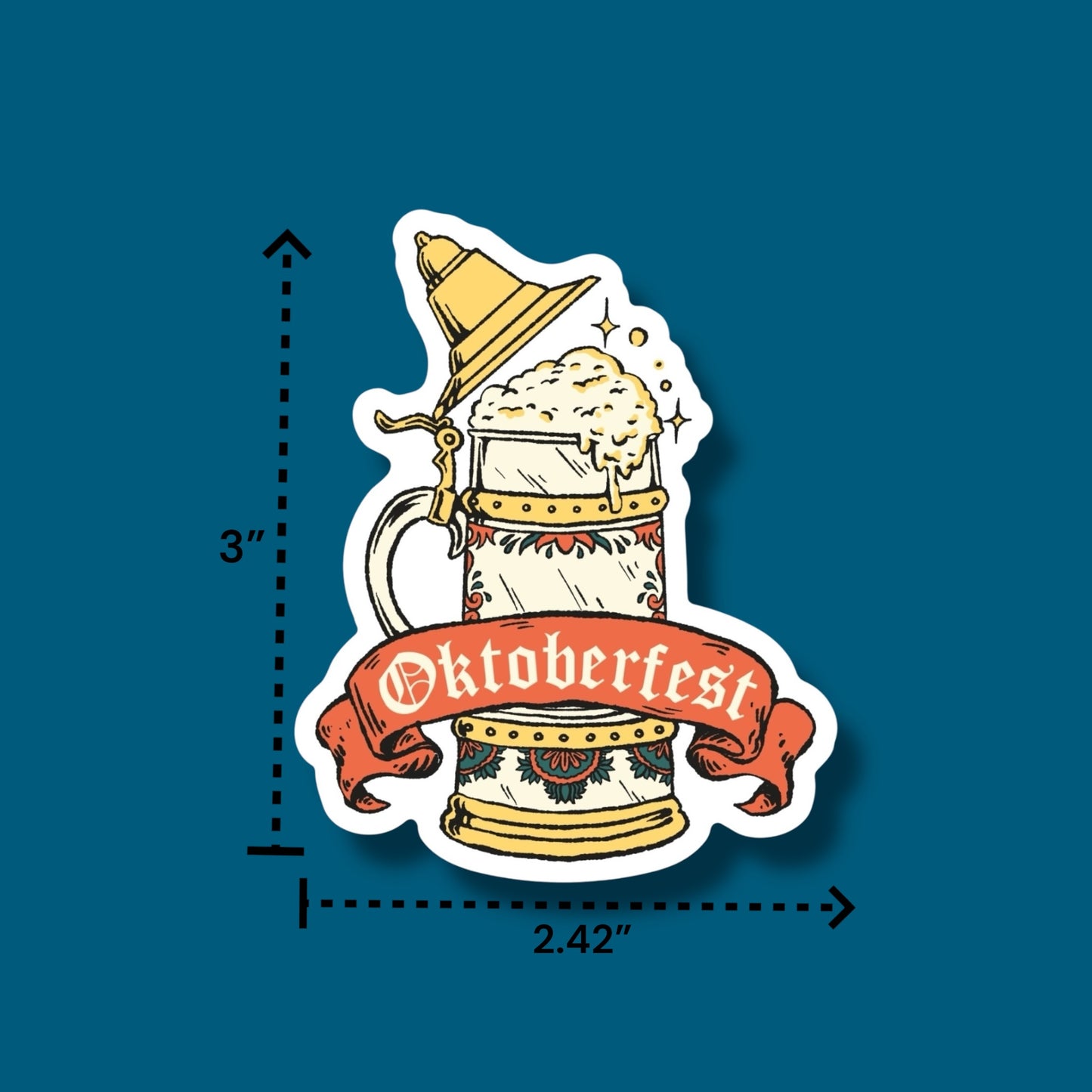 Beer Stein Oktoberfest Sticker