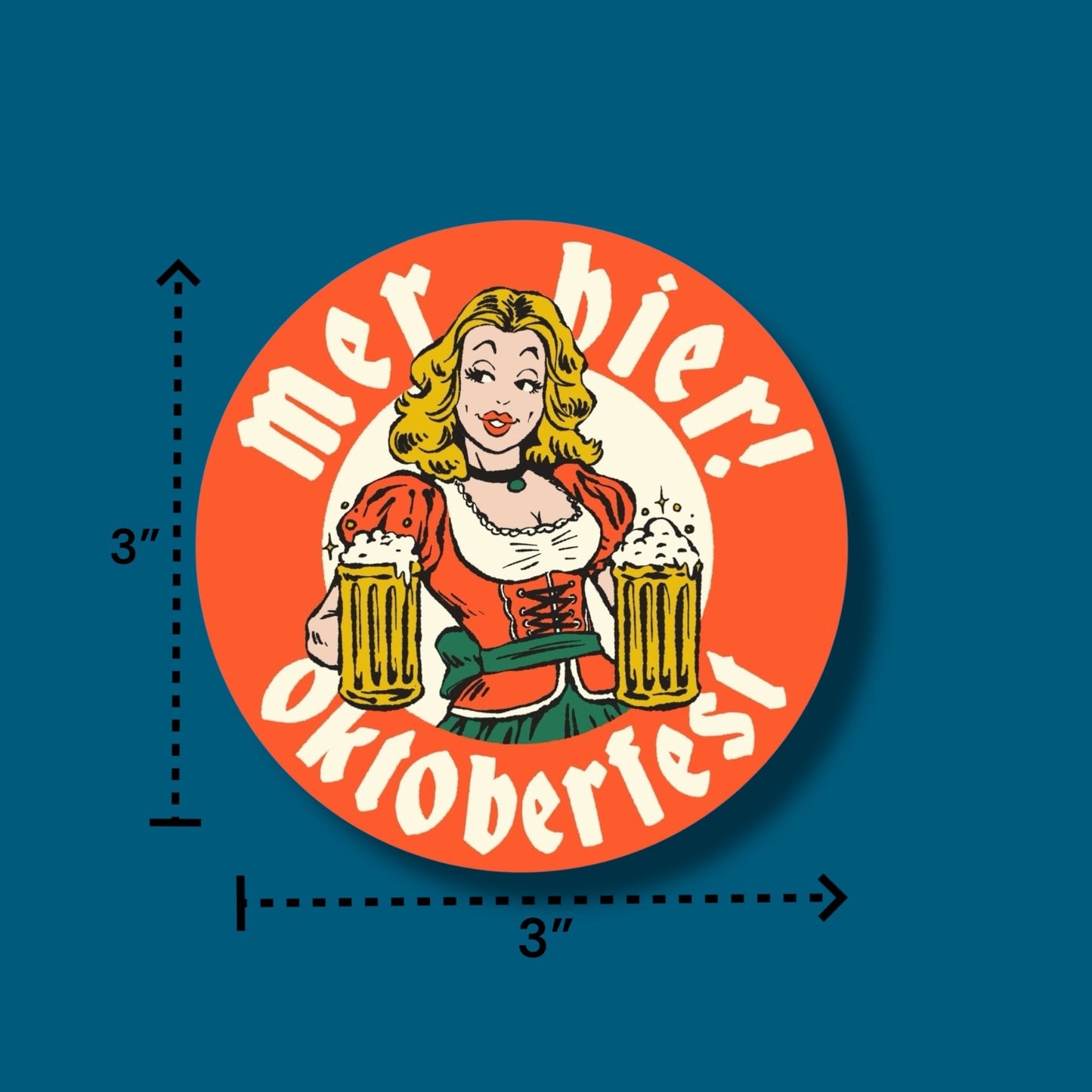 Mer Bier! Oktoberfest Sticker