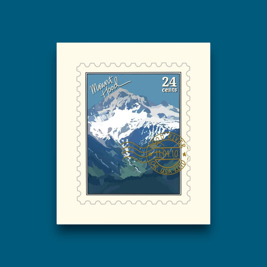 Mount Hood Oregon Stamp Sticker