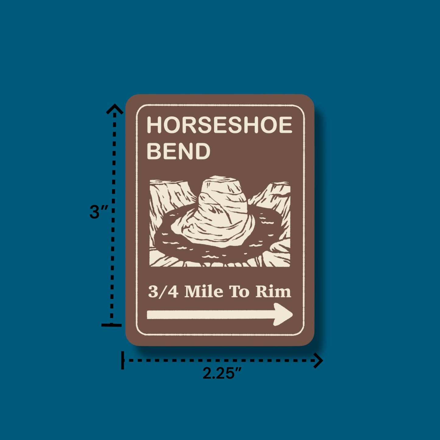 Horseshoe Bend Trailhead Sticker