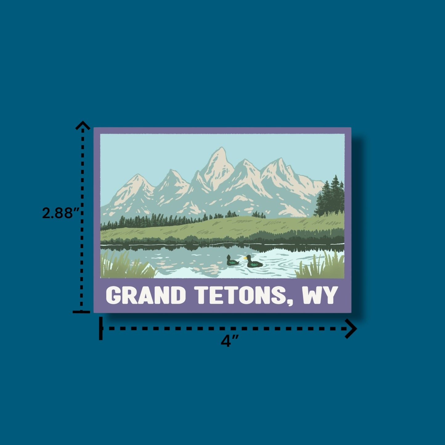 Grand Tetons, WY Sticker