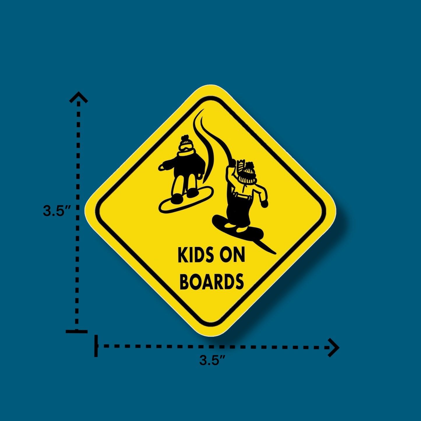 Kids On Boards Sticker