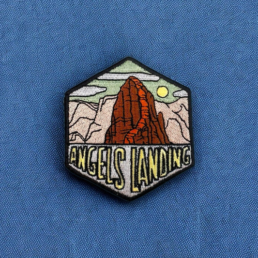 Angels Landing, Utah - Hexagon Embroidered Patch