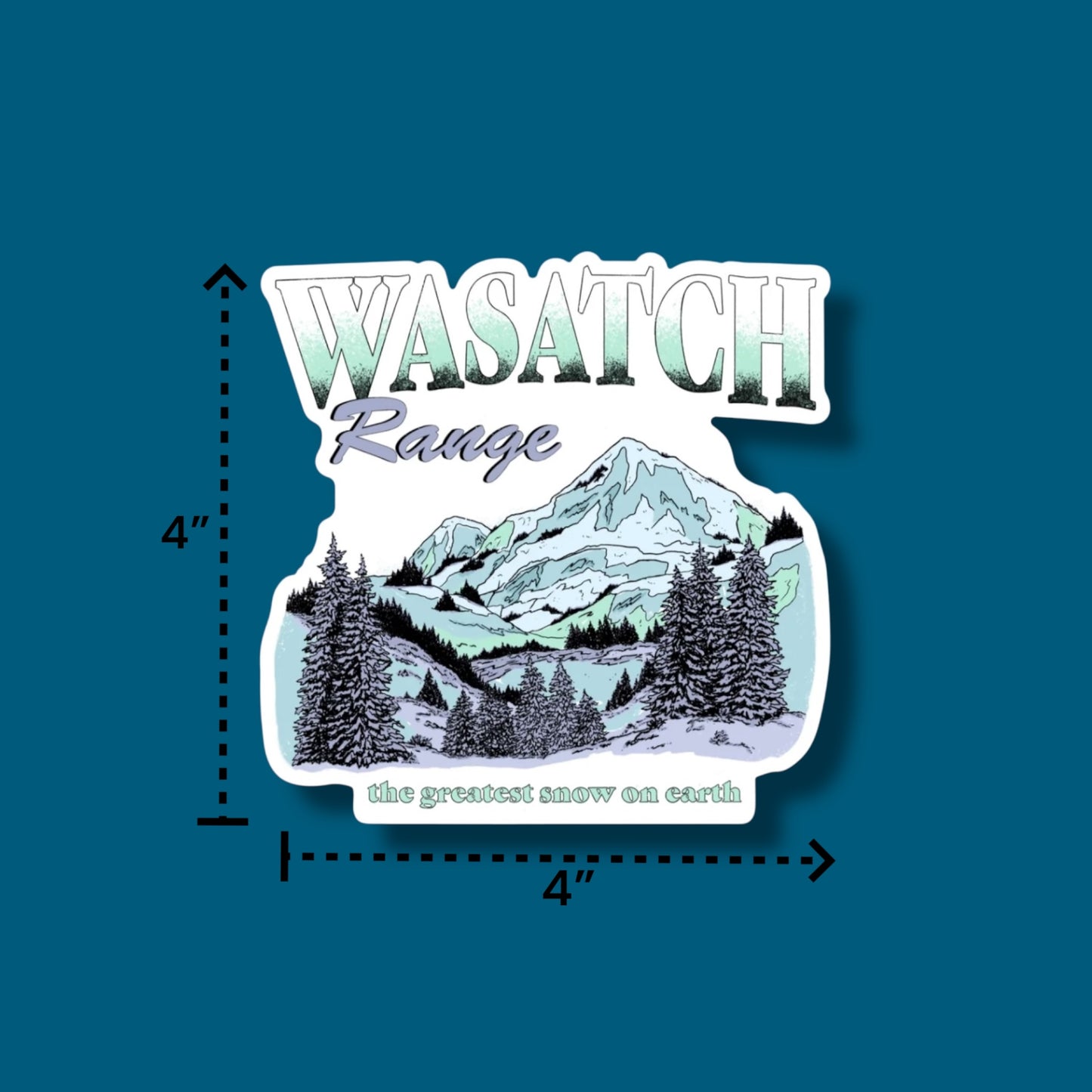 Wasatch Range "The Greatest Snow On Earth" Sticker