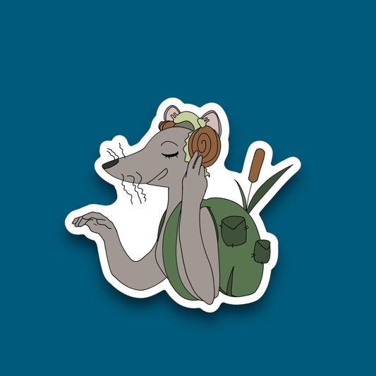 Jammin’ Rat Sticker