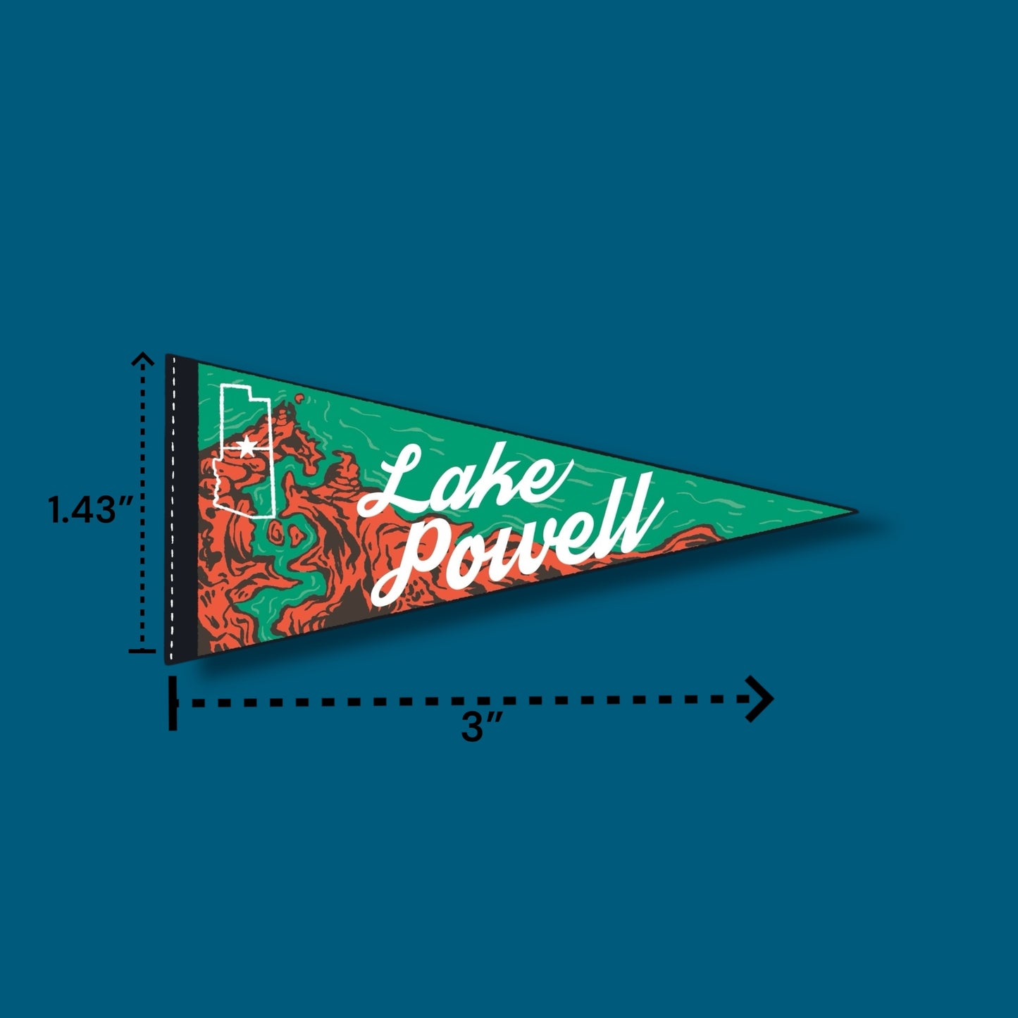 Lake Powell Pennant Sticker