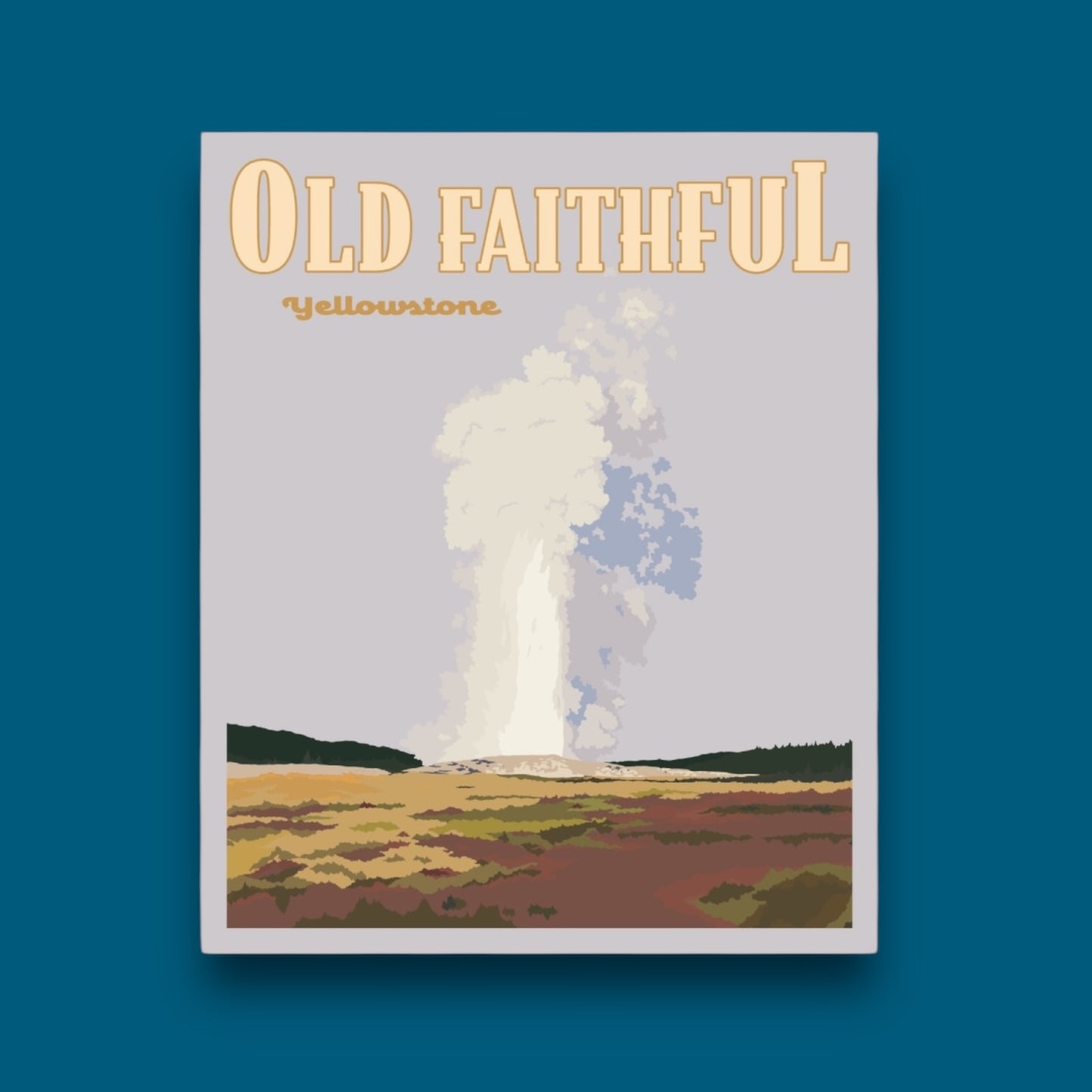 Old Faithful Yellowstone - Poster Sticker