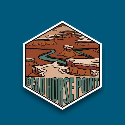 Dead Horse Point, Utah- Hexagon Sticker