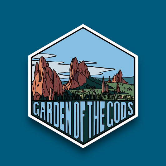 Garden of the Gods, Colorado- Hexagon Sticker