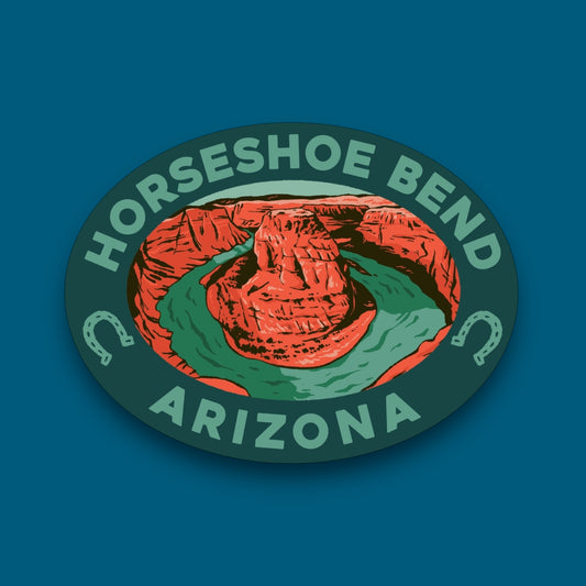 Horseshoe Bend Arizona Oval Sticker