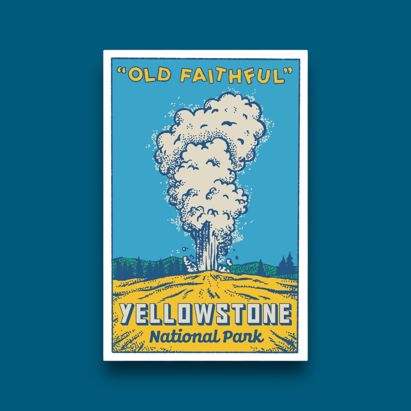 Old Faithful Yellowstone Sticker