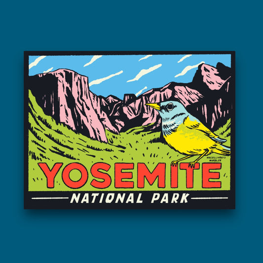 Yosemite National Park Warbler Sticker