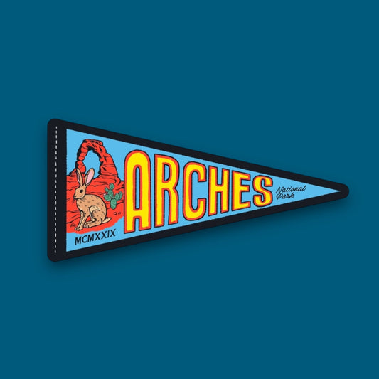 Arches Pennant Sticker