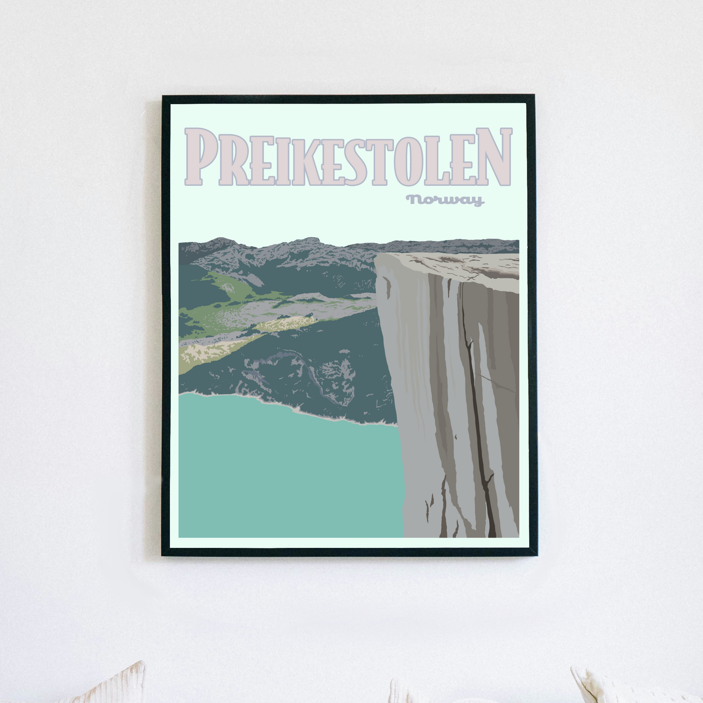 Preikestolen Norway Poster Print