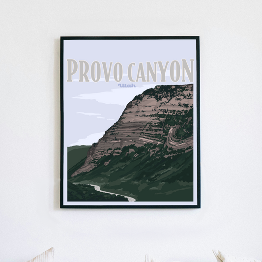 Provo Canyon Utah Poster Print