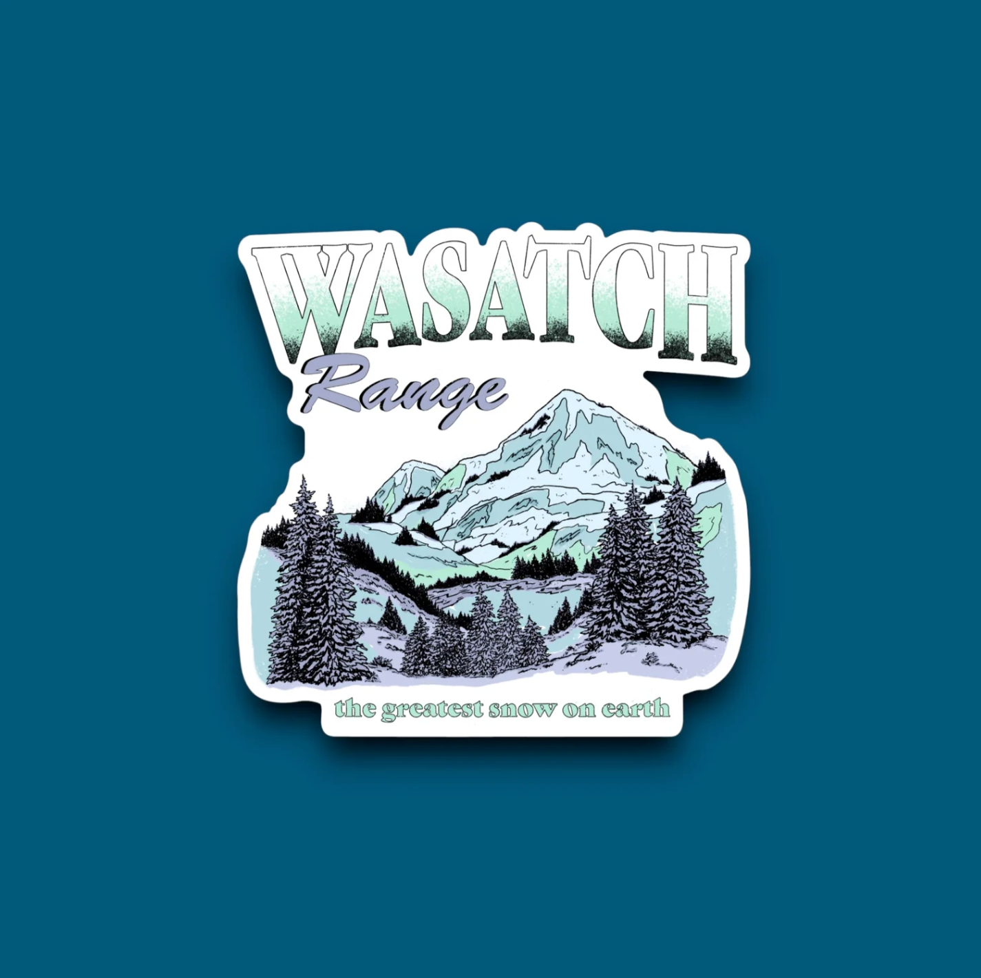 Wasatch Range "The Greatest Snow On Earth" Sticker