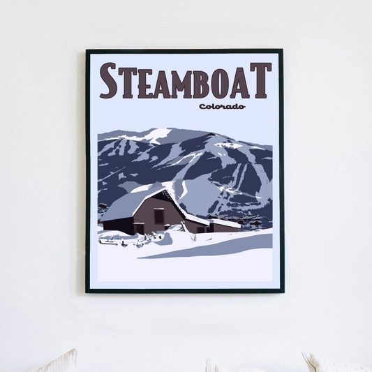 Steamboat Colorado Poster Print