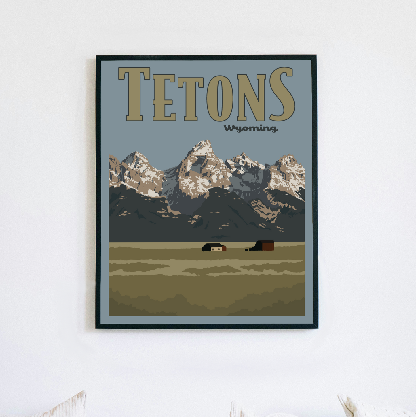 Tetons Wyoming Poster Print