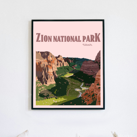 Zion National Park Poster Print