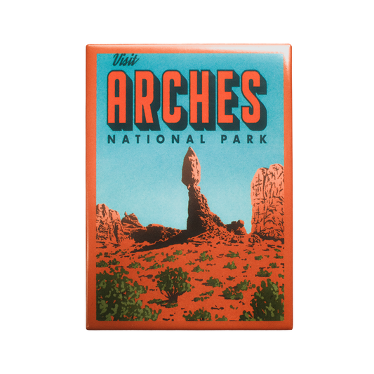 Arches Retro Fridge Magnet (Pack of 12)