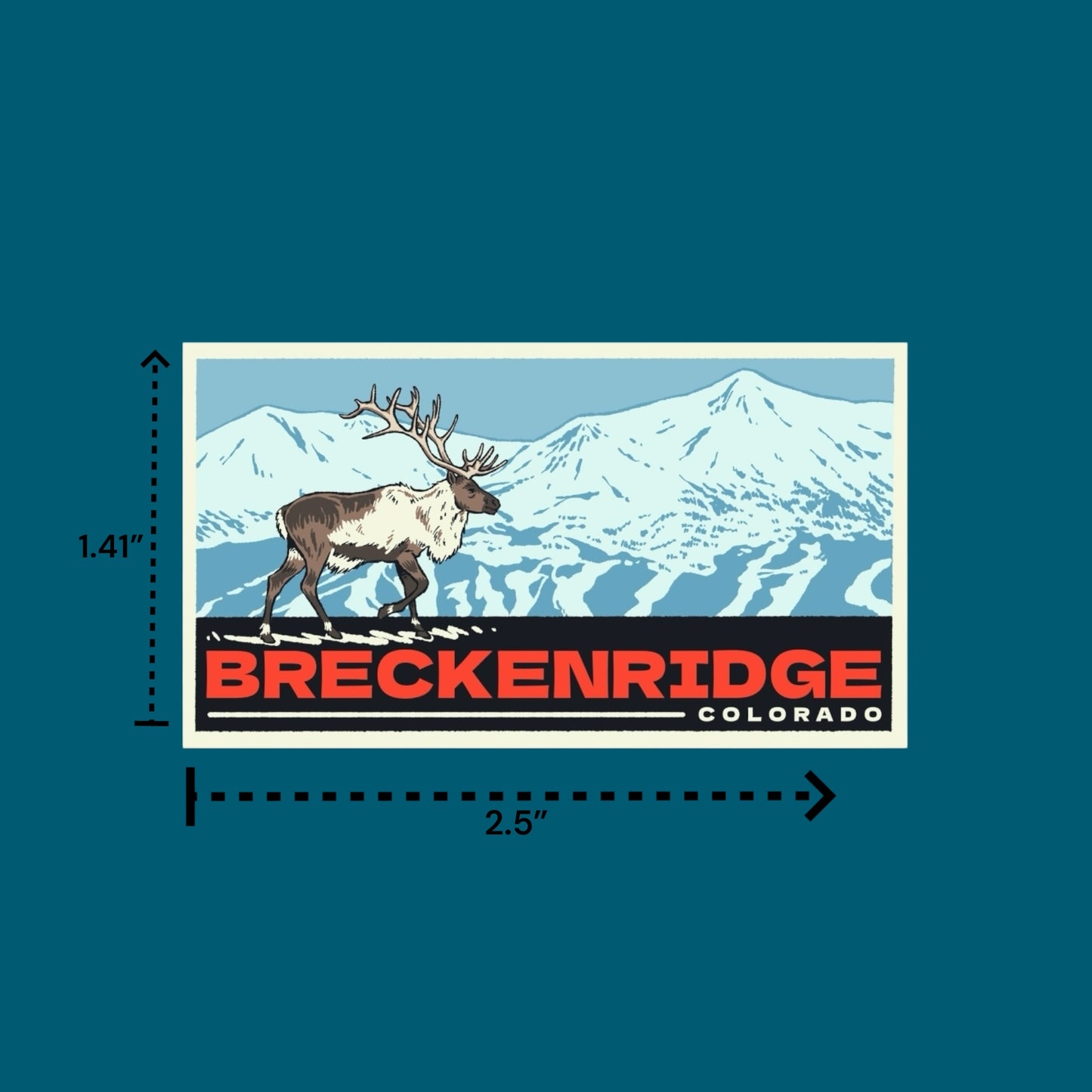 Breckenridge Elk Sticker