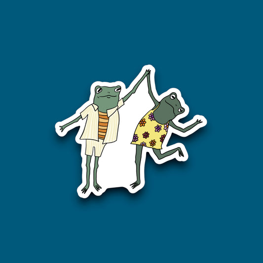 Dancing Frogs Sticker (Pack of 12)