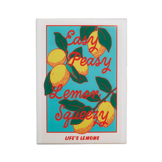 Easy Peasy Lemon Squeezy Fridge Magnet (Pack of 12)