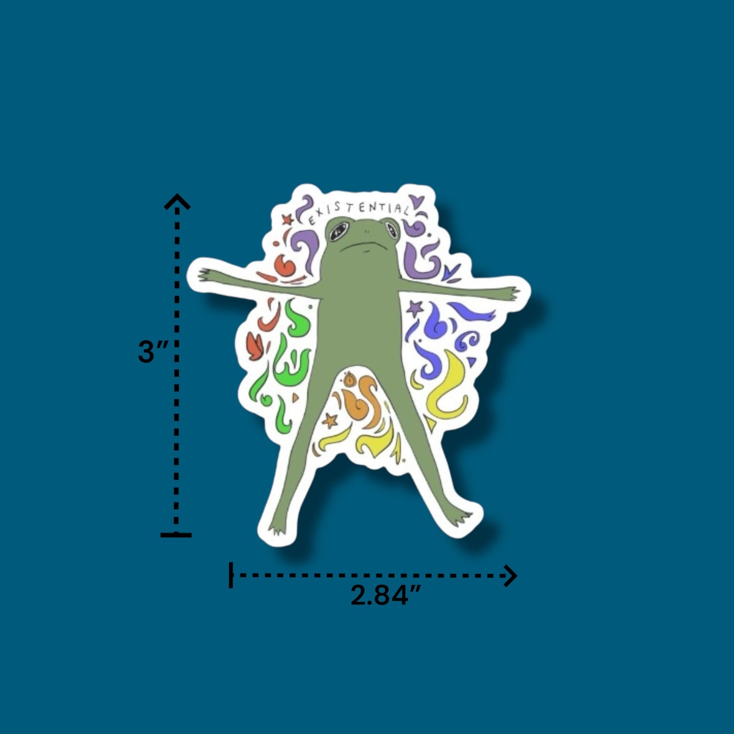 Existential Frog Sticker
