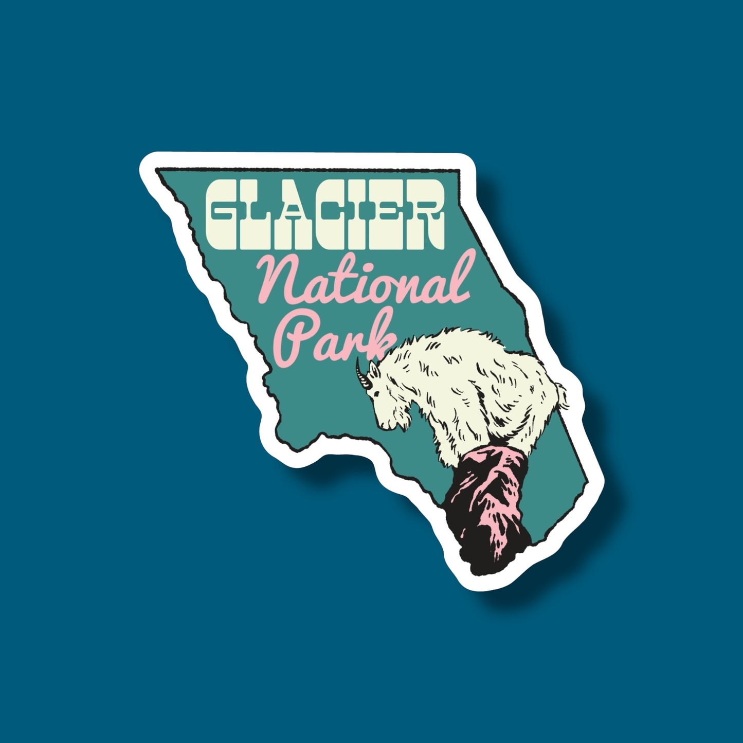 Glacier Region Goat Sticker