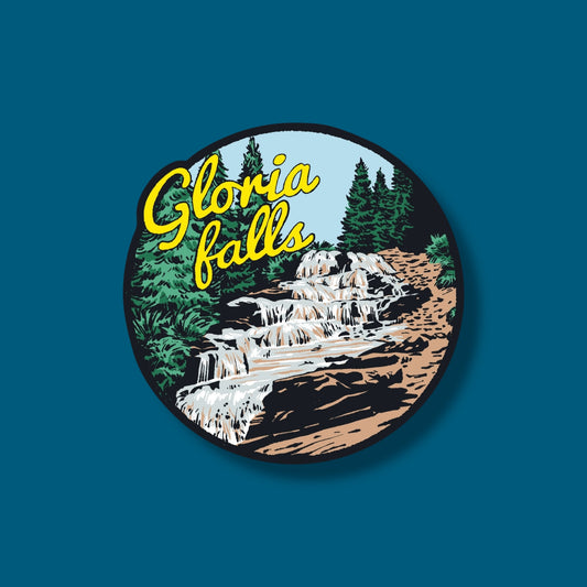 Gloria Falls Utah Sticker