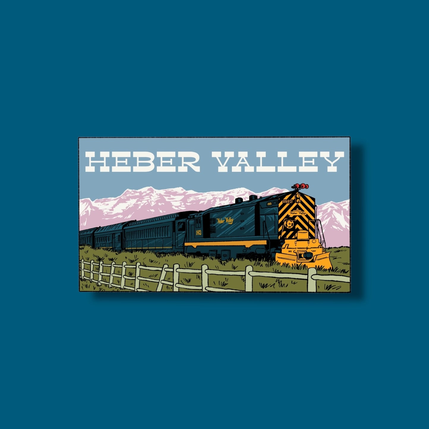 Heber Valley Utah Train Sticker