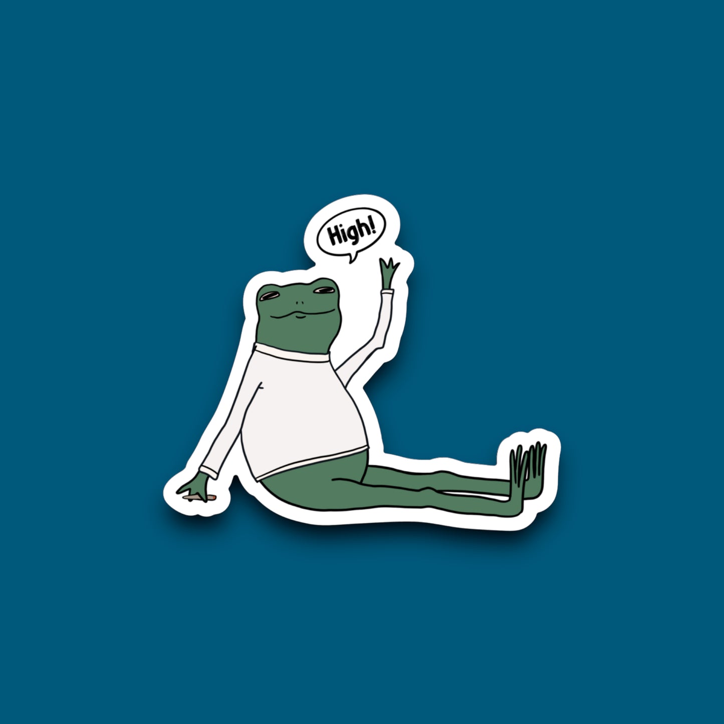 High Frog Sticker