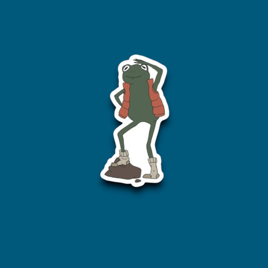 Adventurer Frog Sticker (Pack of 12)
