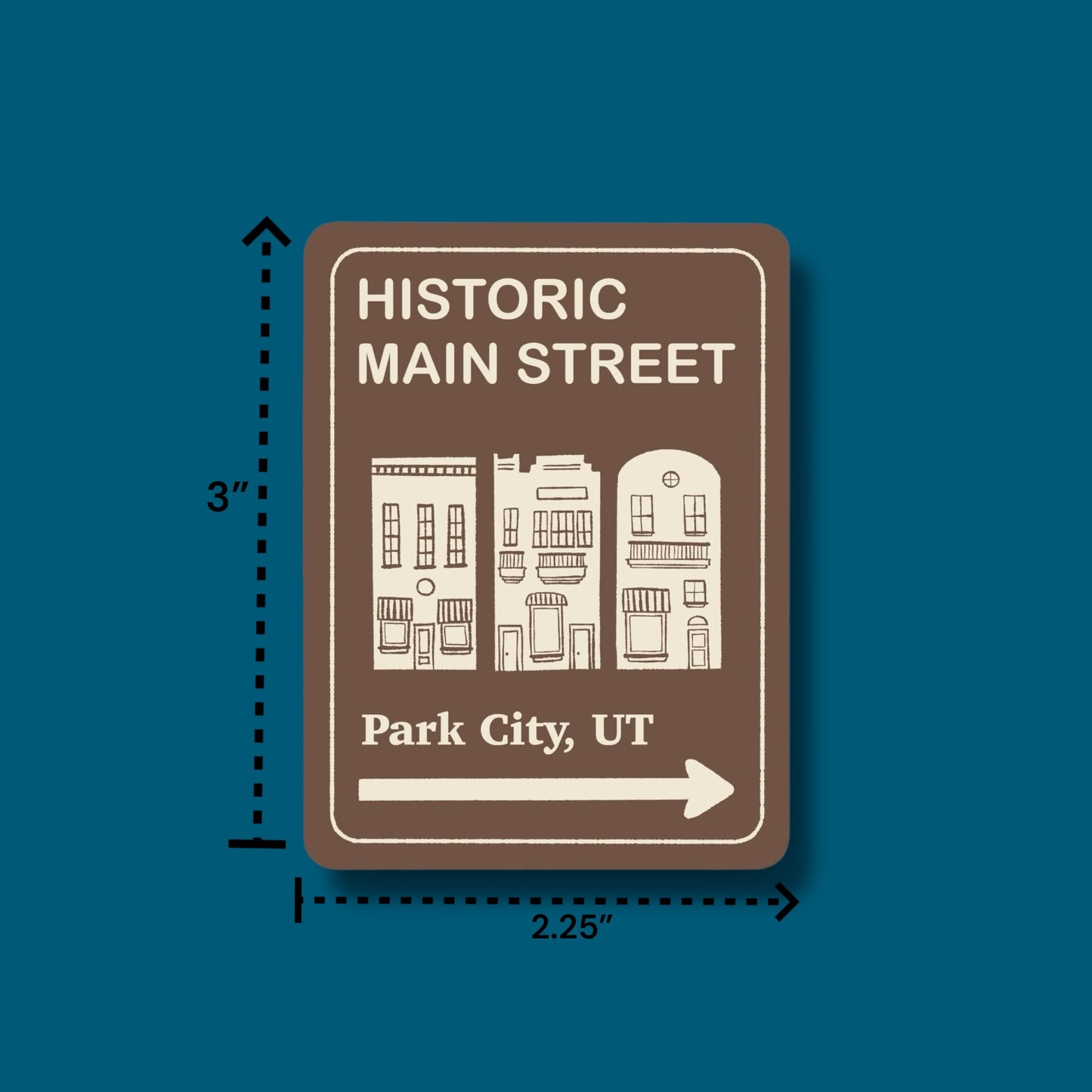 Park City Historic Main Street Trailhead Sticker