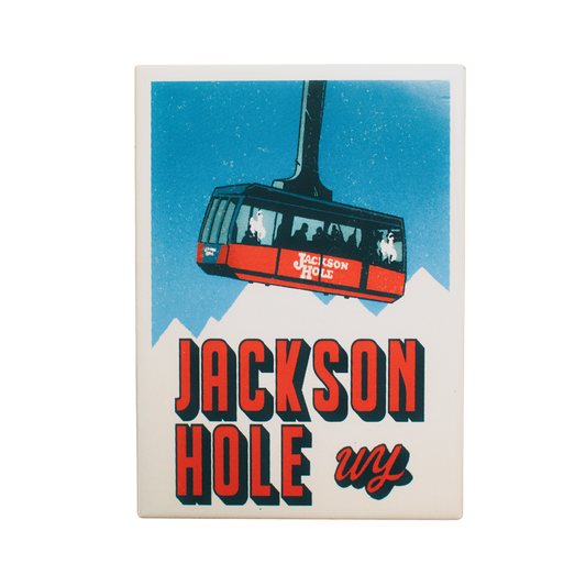 Jackson Hole Retro Fridge Magnet (Pack of 12)