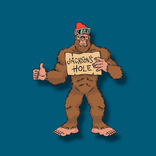 Jacksons Hole Sasquatch Sticker